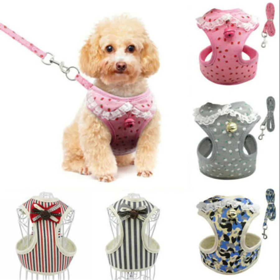 Soft Mesh Pet Puppy Dog Cat Harness Leash Set with Bell Cute Lace Pet Vest for Small Medium Dogs Chihuahua Yorkie Teddy S M L XL
Soft Mesh Pet Puppy Dog Cat Harness Leash Set with Bell Cute Lace Pet Vest for Small Medium Dogs Chihuahua Yorkie Teddy S M L XL
