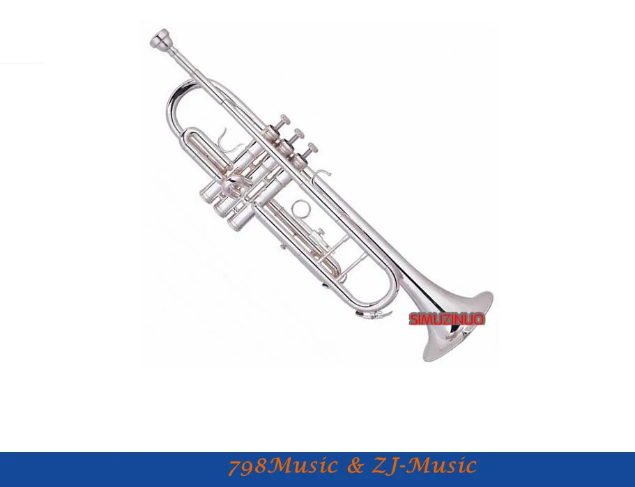 Silver Plated Bb/C Trumpet Professional Model With Case-Bore Size 11.65mm-Bell DIA.127mm
Silver Plated Bb/C Trumpet Professional Model With Case-Bore Size 11.65mm-Bell DIA.127mm