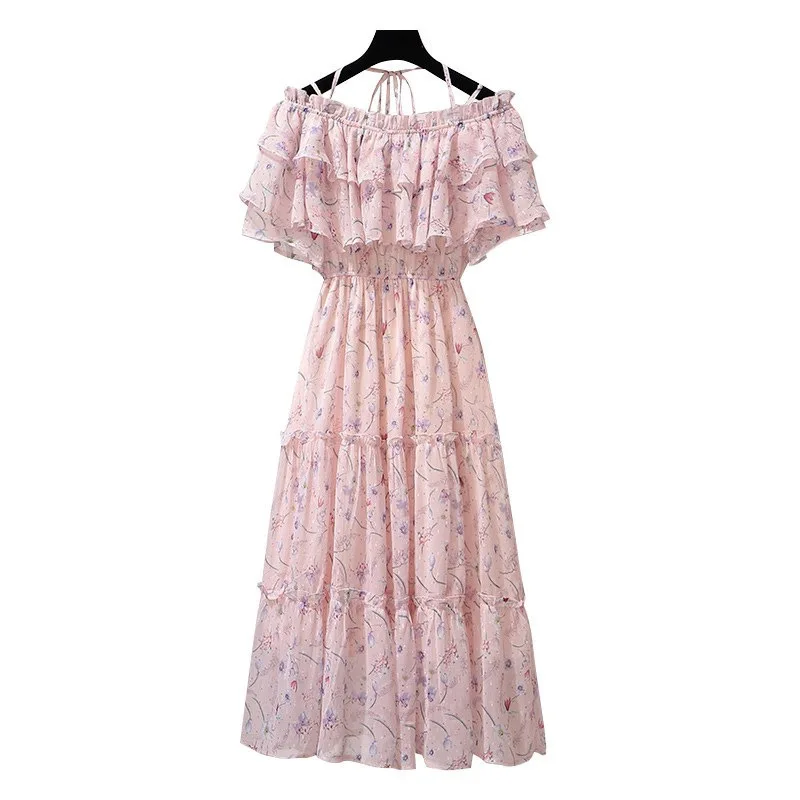 2019 New Arrival Casual Off Shoulder Beach Dress Floral Print Woman Dress Chiffon Female Ruffles Midi Party Dress Vestidos S-2XL
2019 New Arrival Casual Off Shoulder Beach Dress Floral Print Woman Dress Chiffon Female Ruffles Midi Party Dress Vestidos S-2XL