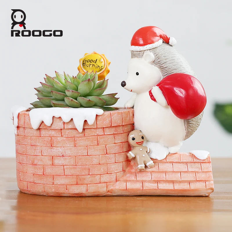 Roogo Christmas Decor Flower Pot Animal Shape Hedgehog House Planter Succulent Bonsai Flower Box Christmas Gifts For Kids
Roogo Christmas Decor Flower Pot Animal Shape Hedgehog House Planter Succulent Bonsai Flower Box Christmas Gifts For Kids