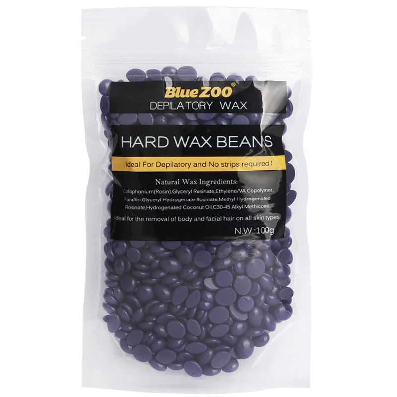 

Lavender Flavor 1 Bag Hot Film Hair Removal Bean No Strip Bikini Depilatory Cream Hard Wax Pellet Waxing Beans Solid Epilation