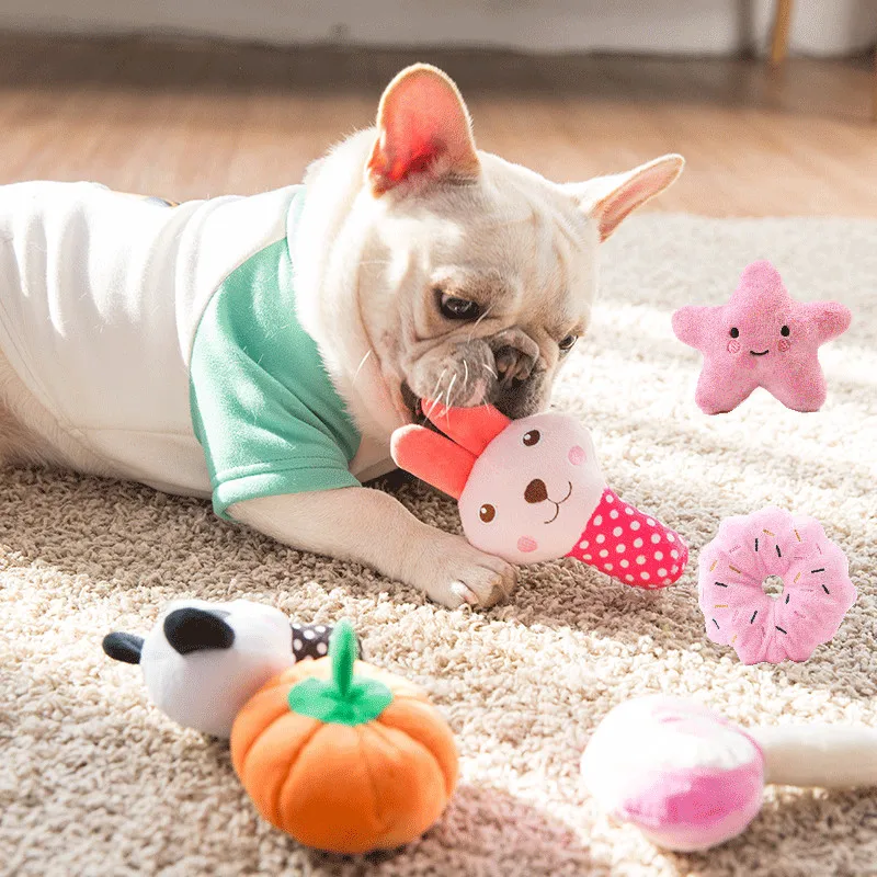 Cute Squeaky Puppy Plush Toys for Small Dogs Soft Fleece Chew Pet Dog Baby Toy Animal Shape Dog Accessories Pets Products Gifts
Cute Squeaky Puppy Plush Toys for Small Dogs Soft Fleece Chew Pet Dog Baby Toy Animal Shape Dog Accessories Pets Products Gifts