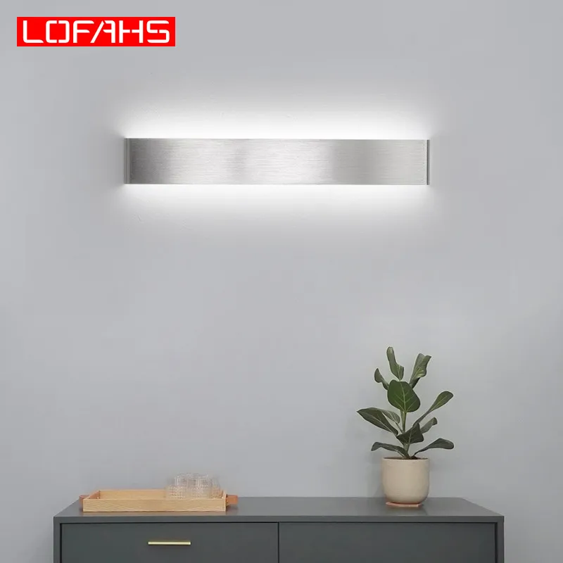 LOFAHS Modern art LED wall lamps black silver bedroom bedside balcony aisle porch hotel simple strip Wall light source
LOFAHS Modern art LED wall lamps black silver bedroom bedside balcony aisle porch hotel simple strip Wall light source