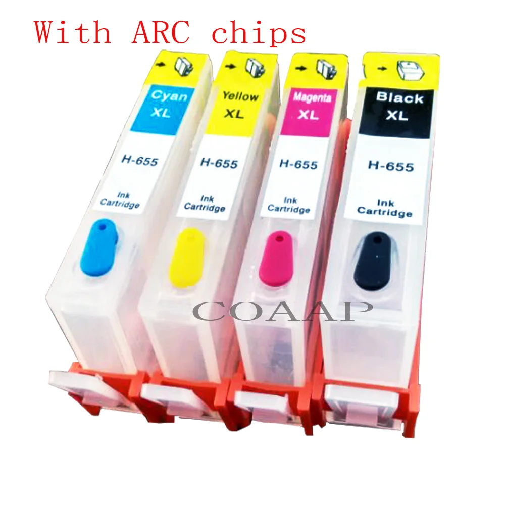 4 Refillable Empty ink cartridge For HP 655 655XL FOR Deskjetjet 6525 4615 4625 6625 3525 5525 Printer
4 Refillable Empty ink cartridge For HP 655 655XL FOR Deskjetjet 6525 4615 4625 6625 3525 5525 Printer