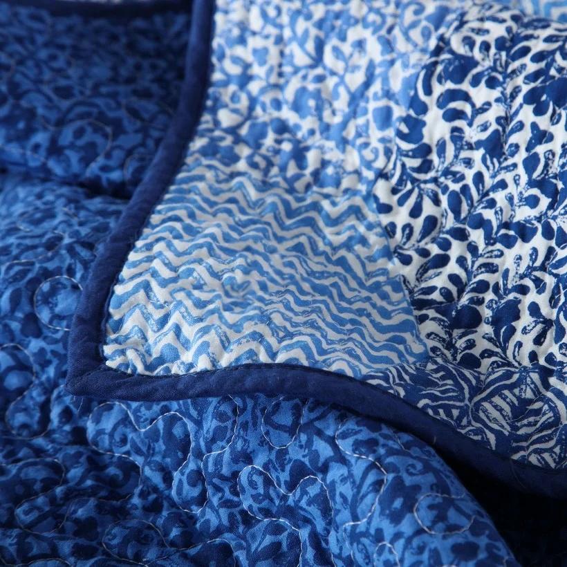 CHAUSUB Bedspreads For Double Bed Quilt Set 3PC Blue Cotton Quilts Quilted Coverlet Pillowcase Queen Size Bedding Summer Blanket
CHAUSUB Bedspreads For Double Bed Quilt Set 3PC Blue Cotton Quilts Quilted Coverlet Pillowcase Queen Size Bedding Summer Blanket