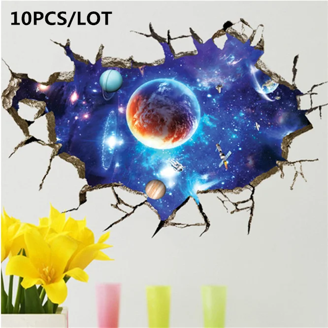 10PCS INS Space Starry sky universe Wall Sticker 3D Home Decor Bedroom Living room TV Wall Sticker Mural Wallpaper Door Sticker
10PCS INS Space Starry sky universe Wall Sticker 3D Home Decor Bedroom Living room TV Wall Sticker Mural Wallpaper Door Sticker