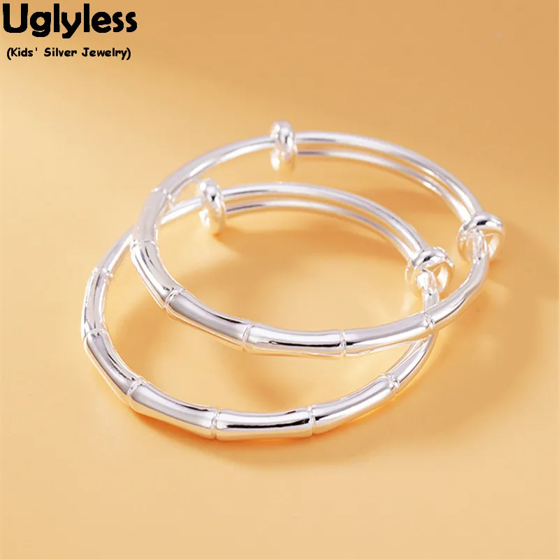 Uglyless 1Pair China Chic Panda Favorite Bamboo Silver Bangles for Babies Girls Boys 99.9% Silver Push-pull Adjustable Bracelet
Uglyless 1Pair China Chic Panda Favorite Bamboo Silver Bangles for Babies Girls Boys 99.9% Silver Push-pull Adjustable Bracelet