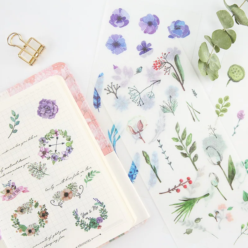 6 pcs/pack Natural's Flower Plants Kids Decorative Adhesive Stickers DIY Decoration Diary Stationery Stickers Children
6 pcs/pack Natural's Flower Plants Kids Decorative Adhesive Stickers DIY Decoration Diary Stationery Stickers Children
