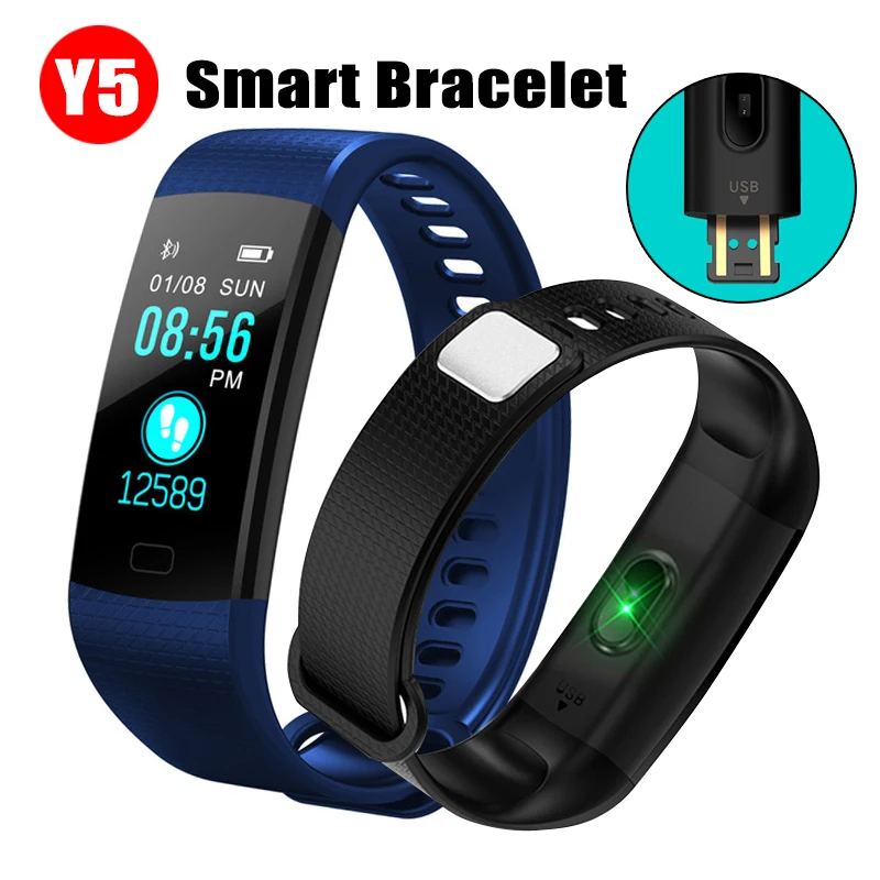 Smartband Bracelet Y5 Color Screen of Blood Pressure Measurement Tracker Pedometer Fitness Watch Intelligent bluetooth Watch
Smartband Bracelet Y5 Color Screen of Blood Pressure Measurement Tracker Pedometer Fitness Watch Intelligent bluetooth Watch