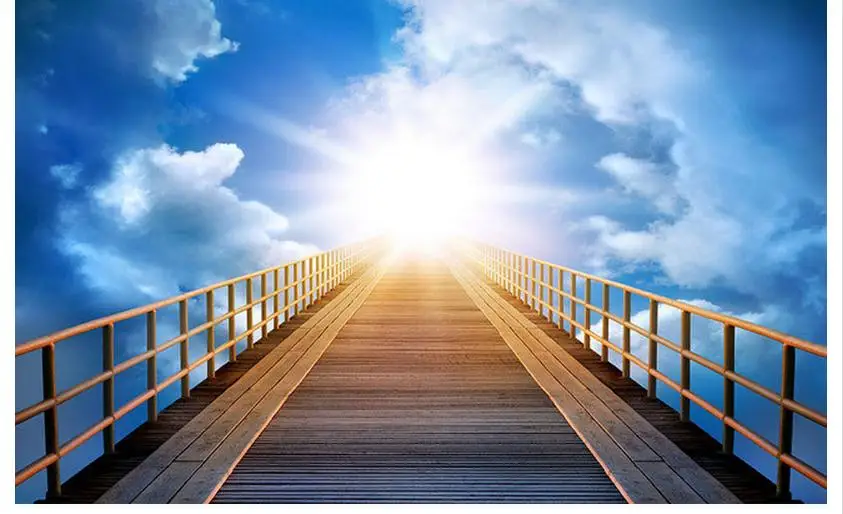 Custom 3d photo wallpaper non-woven Zenith draw the blue sky white clouds wooden bridge frescoes TV background wall wallpaper
Custom 3d photo wallpaper non-woven Zenith draw the blue sky white clouds wooden bridge frescoes TV background wall wallpaper