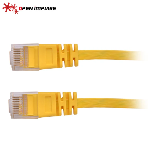 Открытый импульсный 1 м/3 3 фута супер тонкий Плоский CAT6 UTP Ethernet Патч-Кабель для