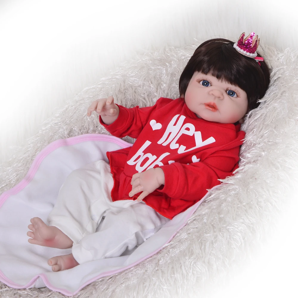56CM Smooth touch Silicone Reborn Baby Doll Girl Toys real alive Babies Boneca hard VInyl Princess Dolls Bebe Menina Reborn gift
56CM Smooth touch Silicone Reborn Baby Doll Girl Toys real alive Babies Boneca hard VInyl Princess Dolls Bebe Menina Reborn gift
