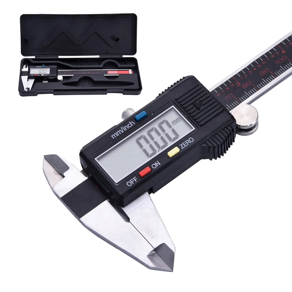 Measuring Tool Stainless Steel Digital Caliper 6 "150mm Measuring Instrument Vernier Calipers Electronic Digital Caliper
Measuring Tool Stainless Steel Digital Caliper 6 "150mm Measuring Instrument Vernier Calipers Electronic Digital Caliper