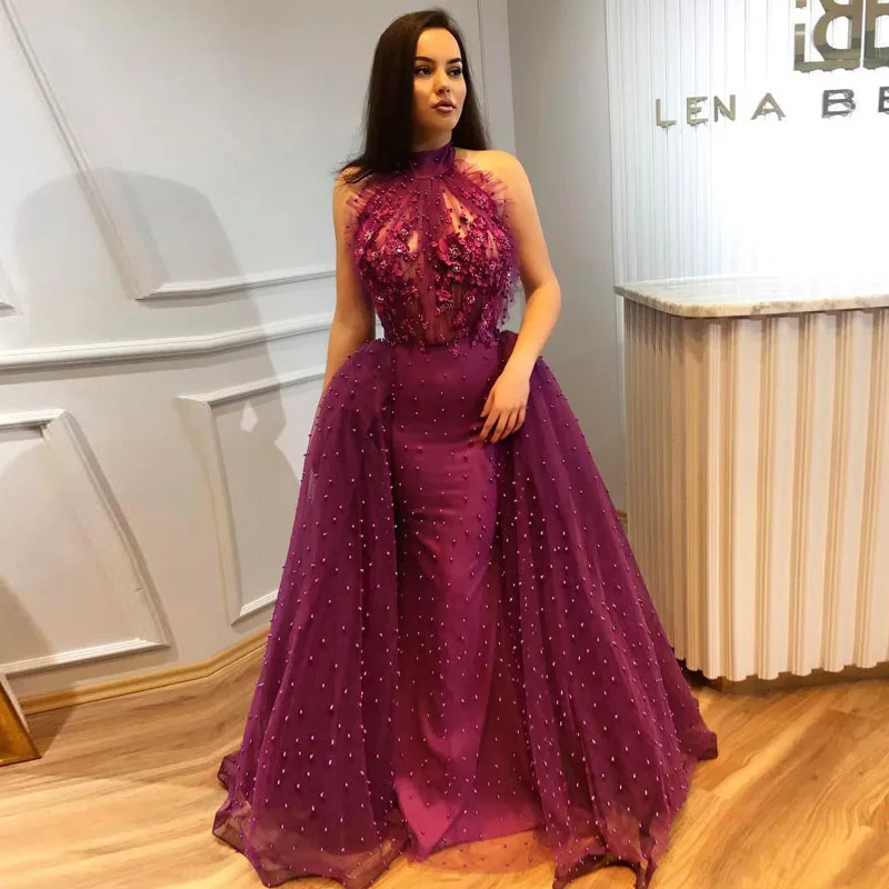 African Mermaid Overskirts Prom Gowns Illusion High Neck Beaded Evening Gowns 2018 3D Floral Appliqued Formal Party Dress
African Mermaid Overskirts Prom Gowns Illusion High Neck Beaded Evening Gowns 2018 3D Floral Appliqued Formal Party Dress