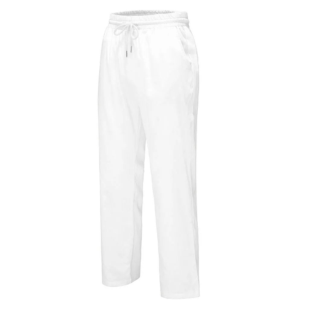Men's Summer Pants New Style Simple Pure Cotton And Linen Trousers Harem Pants Men Jogger Men Fitness Trousers Male 2019 Summer