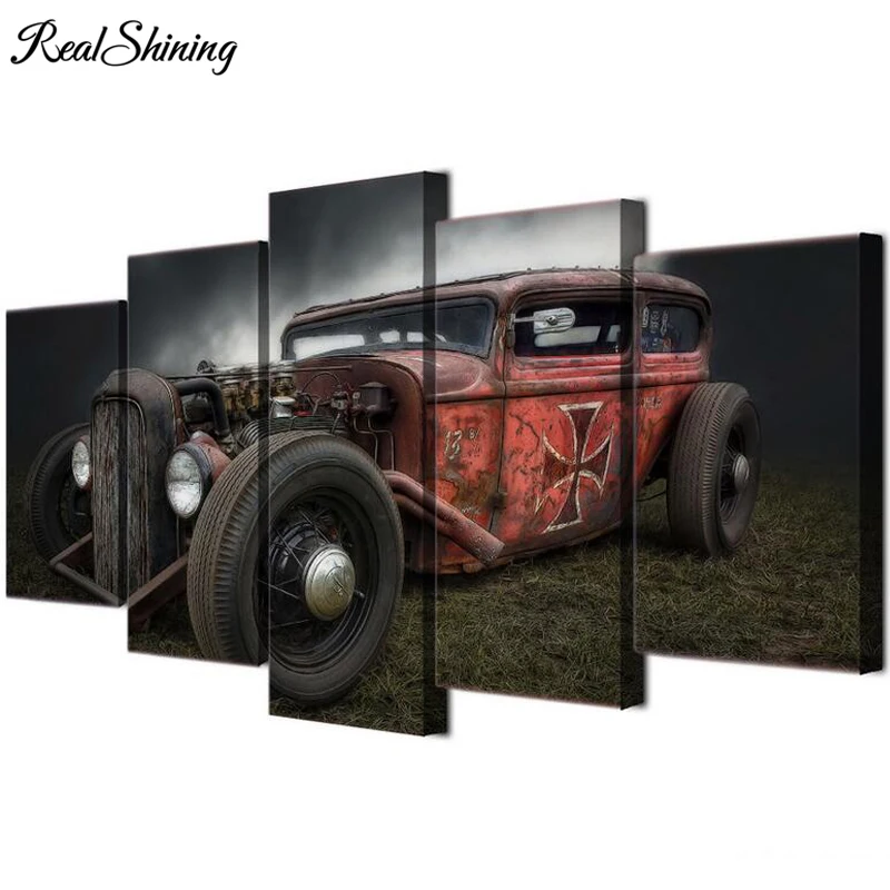 5D DIY Diamond Painting full square round drill cross stitch diamond embroidery 5 Pieces Retro Antique Car,mosaic decor FS6005
5D DIY Diamond Painting full square round drill cross stitch diamond embroidery 5 Pieces Retro Antique Car,mosaic decor FS6005