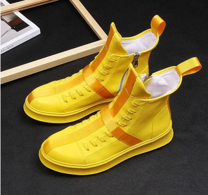 Men Fashion Ankle Boots Spring Autumn Leather Thick Bottom Men High Top Shoes Leisure Hip-hop Boots Botas Hombre
Men Fashion Ankle Boots Spring Autumn Leather Thick Bottom Men High Top Shoes Leisure Hip-hop Boots Botas Hombre