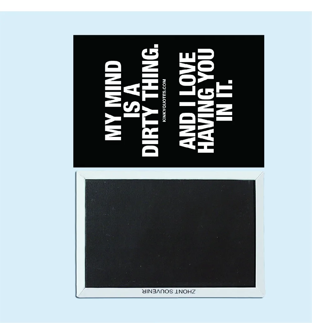 "My mind is a ... " Adult sexy humorous quotations, magnetic refrigerator stickers, Adult Gilf 30677
"My mind is a ... " Adult sexy humorous quotations, magnetic refrigerator stickers, Adult Gilf 30677