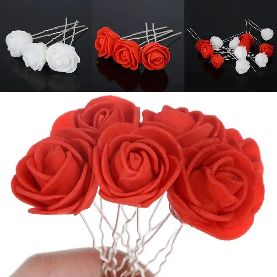 12Pcs/lot Trendy Wedding Bridal Rose Flower Hairpins Hairstick Hair Accessories Women Rose Flower Hair Pins Hair Clips Wholesale
12Pcs/lot Trendy Wedding Bridal Rose Flower Hairpins Hairstick Hair Accessories Women Rose Flower Hair Pins Hair Clips Wholesale