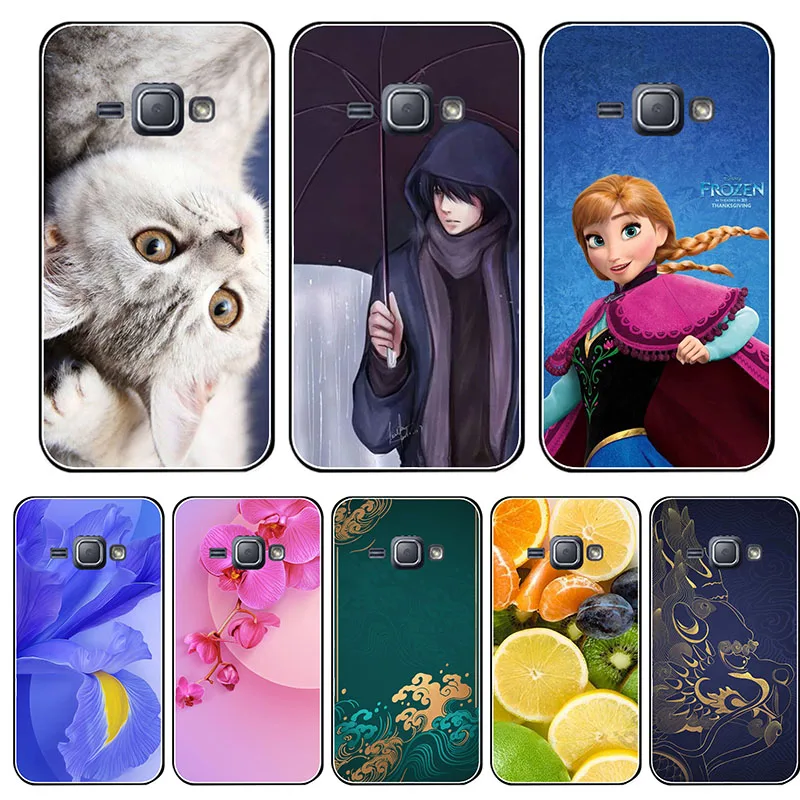 Милый модный чехол с цветочным рисунком для Samsung Galaxy J1 2015 J100H JA SM J100 чехлы телефона