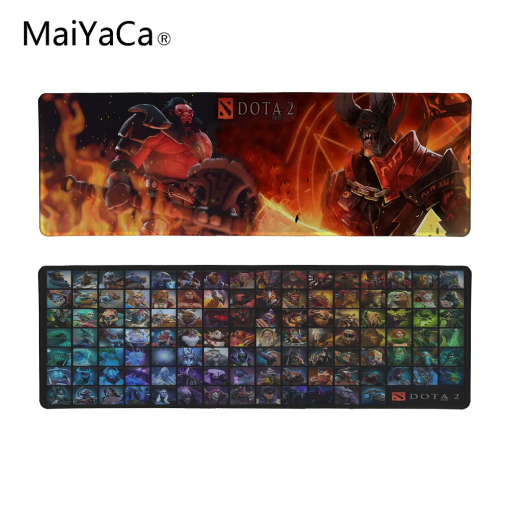 Коврик для мыши MaiYaCa Dota 2 большой размер 600/700/800/900x300 игровой коврик с блокировкой