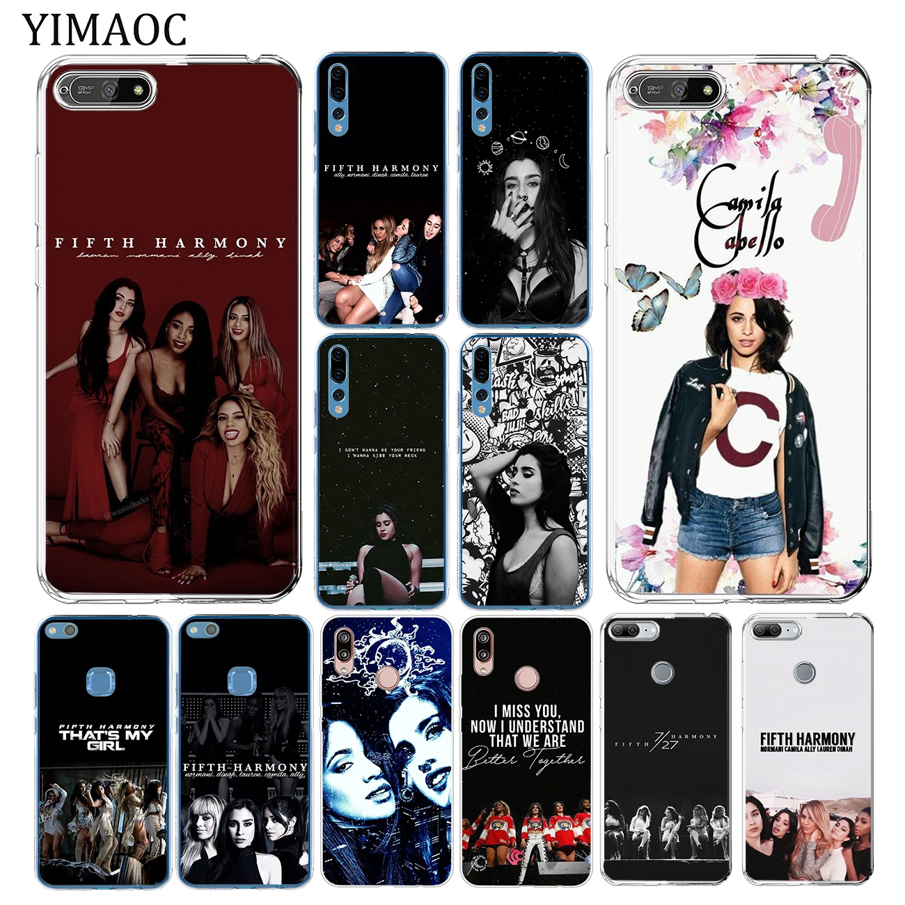 Мягкий чехол YIMAOC с камилой Кабо пятое Гармония для Huawei Y7 Y6 Y9 Prime 2018 Honor 20 10 8 8C 8X 9X 9 Lite