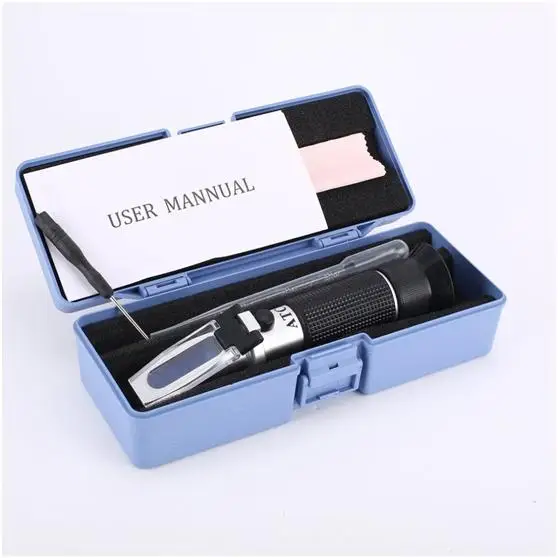 Refractometer Optical Sugar Food Beverages Drink Juice ATC Content Meter Tool Test Handheld Measuring Tester
Refractometer Optical Sugar Food Beverages Drink Juice ATC Content Meter Tool Test Handheld Measuring Tester