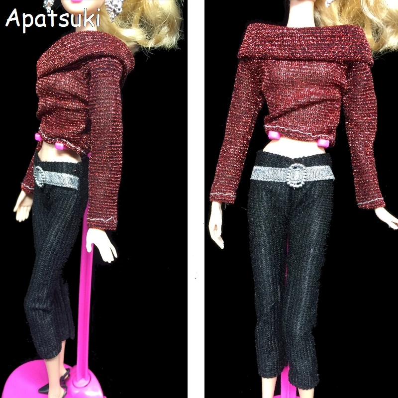 1Set Casual Doll Clothes For Barbie Doll Long Sleeve Top + Black Trousers Pants for 1/6 BJD Doll Accessories
1Set Casual Doll Clothes For Barbie Doll Long Sleeve Top + Black Trousers Pants for 1/6 BJD Doll Accessories
