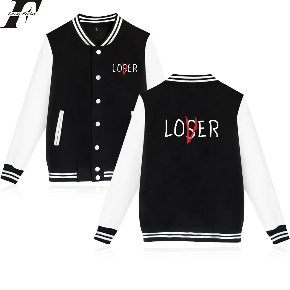 LUCKYFRIFAYF Stephen King's It Pennywise Letter Baseball Jacket Men/Women Uniform Coat Jacket Long Streetwear College Print Coat
LUCKYFRIFAYF Stephen King's It Pennywise Letter Baseball Jacket Men/Women Uniform Coat Jacket Long Streetwear College Print Coat