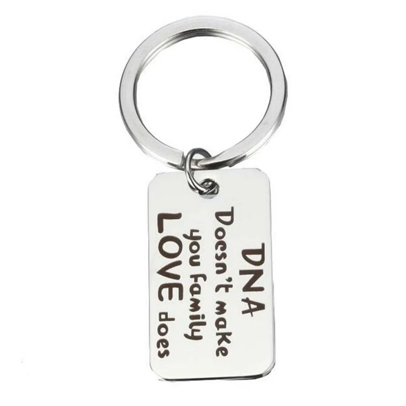 Family Stainless steel keychain Family affection Engraving letters keyring dog tag keychain Thanksgiving gift Jewelry
Family Stainless steel keychain Family affection Engraving letters keyring dog tag keychain Thanksgiving gift Jewelry