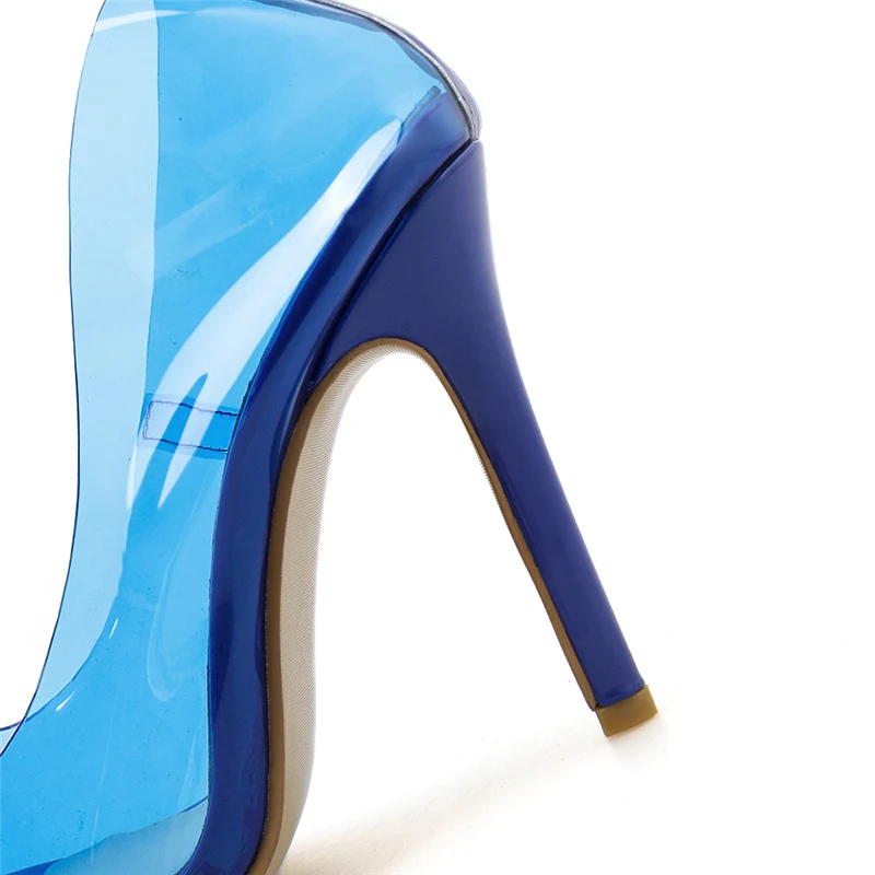 2020 женские туфли на высоком каблуке 11 см Scarpins свадебные прозрачные для