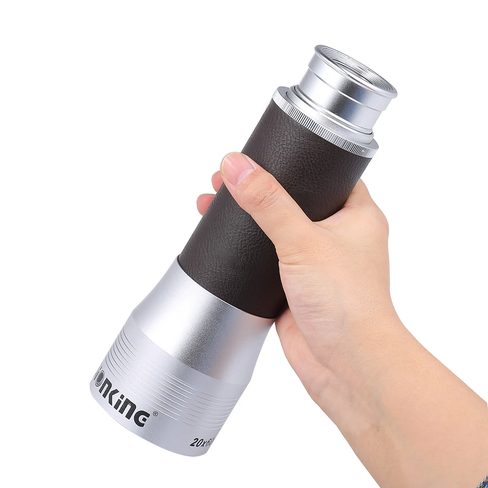 Visionking 20x50 Zoom HD Optical Monocular Collapsible Pocket Monocular Telescope Travel Scopes with Pouch for Travel Hunting
Visionking 20x50 Zoom HD Optical Monocular Collapsible Pocket Monocular Telescope Travel Scopes with Pouch for Travel Hunting