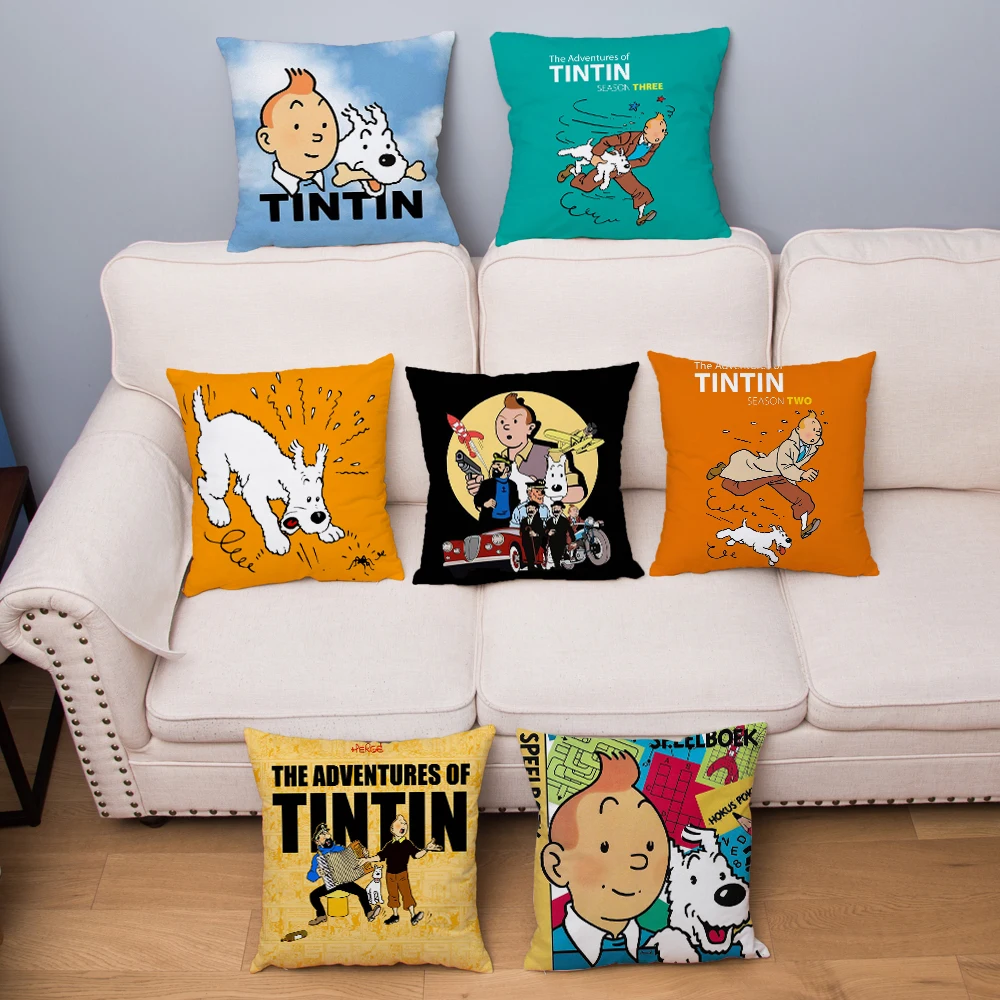 Comic Adventures Tintin Print Pillow Cover Super Soft Plush Cushion Cover 45*45 Throw Pillowcase Sofa Home Decor Cushion Covers
Comic Adventures Tintin Print Pillow Cover Super Soft Plush Cushion Cover 45*45 Throw Pillowcase Sofa Home Decor Cushion Covers