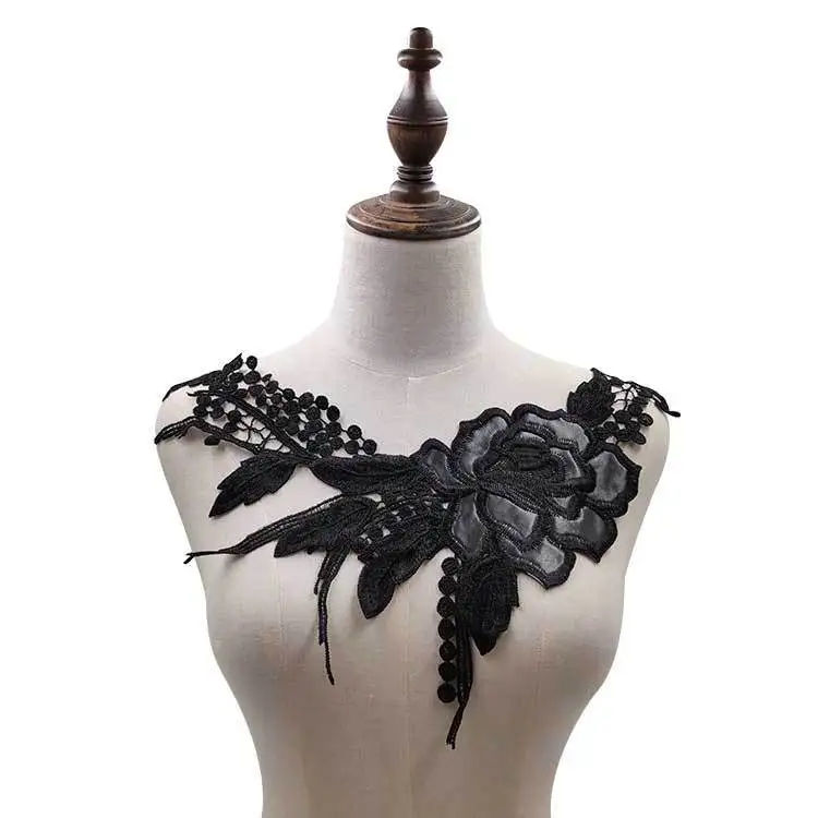 Black Embroidery Dress Collar Venise Floral Embroidered Roses Applique Patch Lace Neckline Collar Trims Garment Accessories
Black Embroidery Dress Collar Venise Floral Embroidered Roses Applique Patch Lace Neckline Collar Trims Garment Accessories