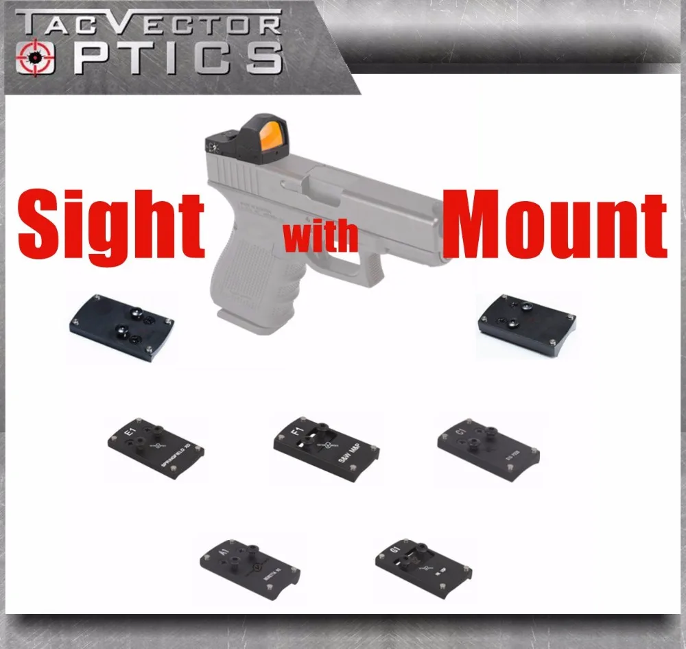 Прицел с красной точкой и пистолетом для GLOCK 17 19 SIG SAUER BERETTA Спрингфилд XD S & W M P HK USP