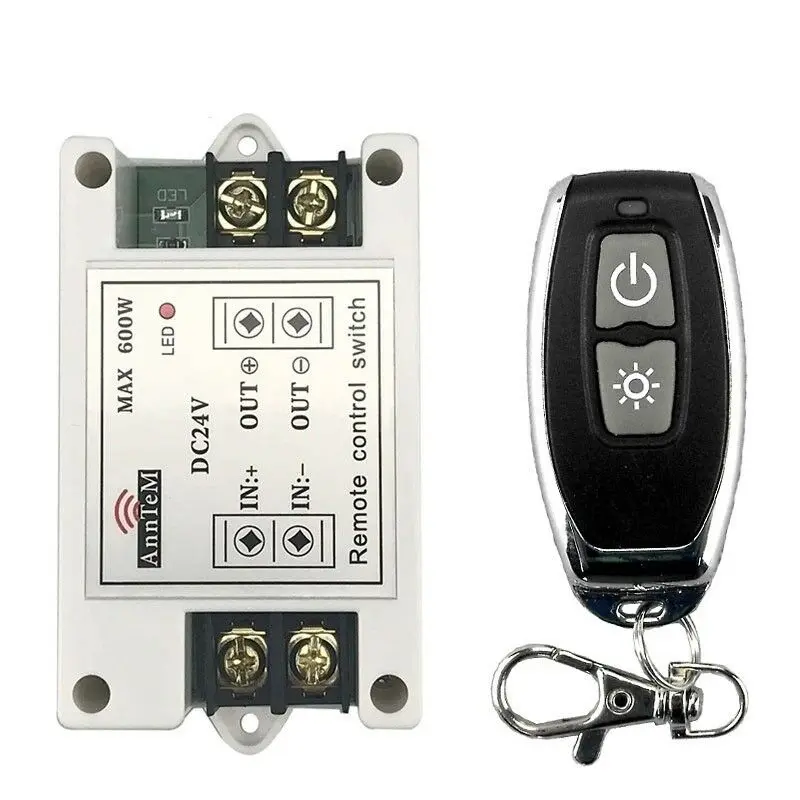 Anntem Wireless Remote Control Switch 433mhz rf Transmitter and Receiver kit dc 16v to 24v Battery Power on Off Relay Controller
Anntem Wireless Remote Control Switch 433mhz rf Transmitter and Receiver kit dc 16v to 24v Battery Power on Off Relay Controller
