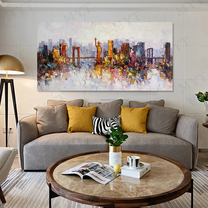 MYT The Famous Building 100% Handpainted Abstract Morden Oil Painting On Canvas Wall Art Wall Pictures For Live Room Home Decor
MYT The Famous Building 100% Handpainted Abstract Morden Oil Painting On Canvas Wall Art Wall Pictures For Live Room Home Decor