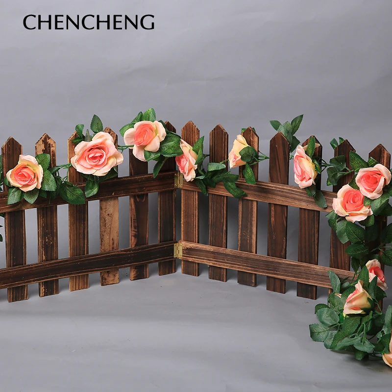 CHENCEHNG 16 головок 220 см шелк искусственный цветок роза искусственная Виноградная