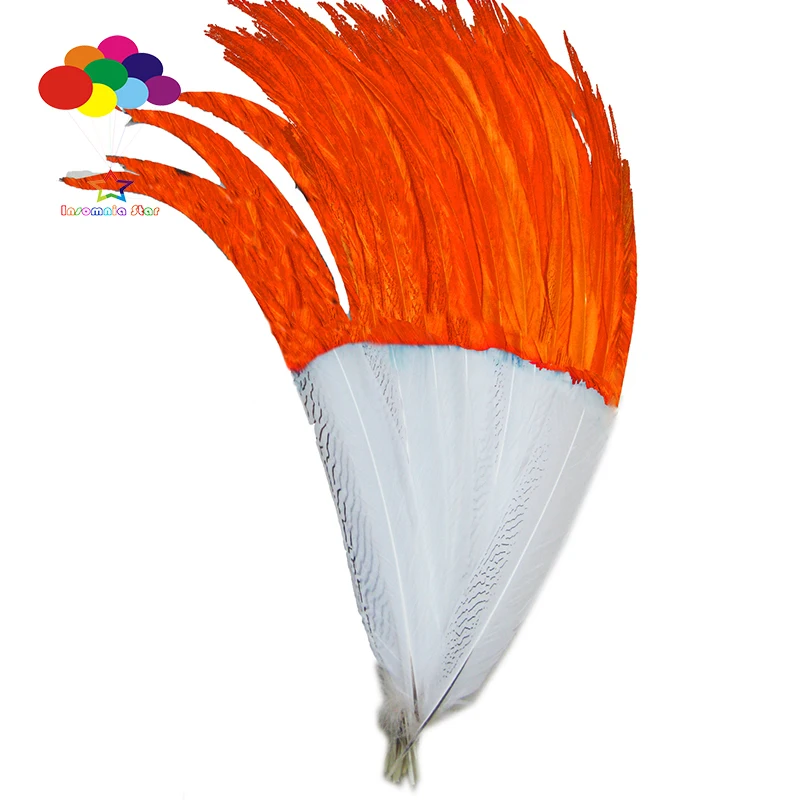 50pcs 100% natural silver pheasant feather dyed orange tail 16-32inch/40-80cm for Diy carnival costume mask headdress crafts
50pcs 100% natural silver pheasant feather dyed orange tail 16-32inch/40-80cm for Diy carnival costume mask headdress crafts