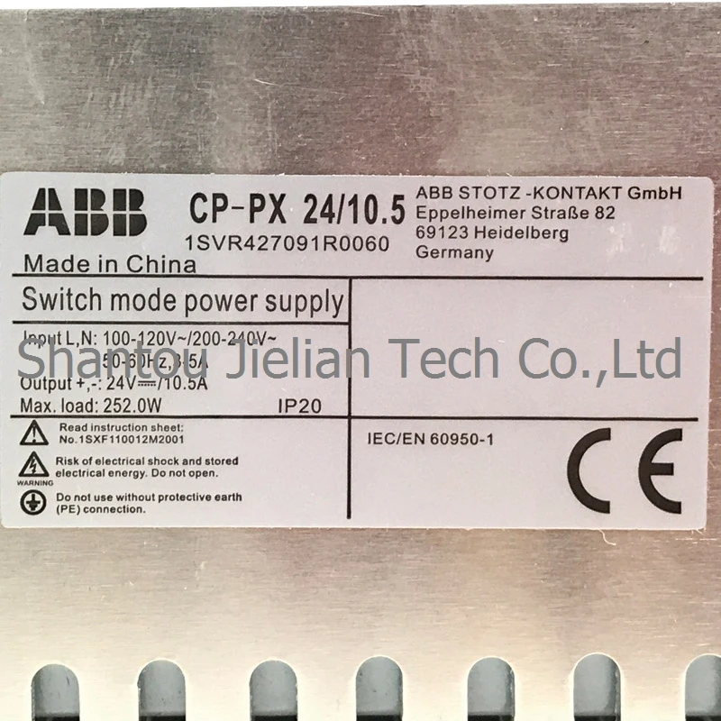 ABB 250W AC/DC Power Supply 10.5a Switching Model Power Supply 24V For Industrial Automation Control
ABB 250W AC/DC Power Supply 10.5a Switching Model Power Supply 24V For Industrial Automation Control