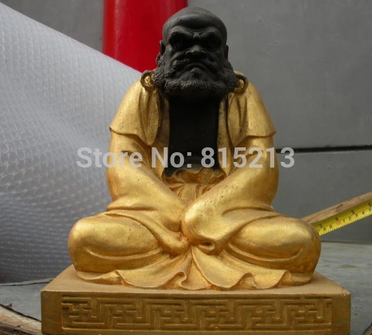 bi001345 10"Tibet Buddhism Temple Bronze gild Dharma Bodhidharma ancestors Statue
bi001345 10"Tibet Buddhism Temple Bronze gild Dharma Bodhidharma ancestors Statue