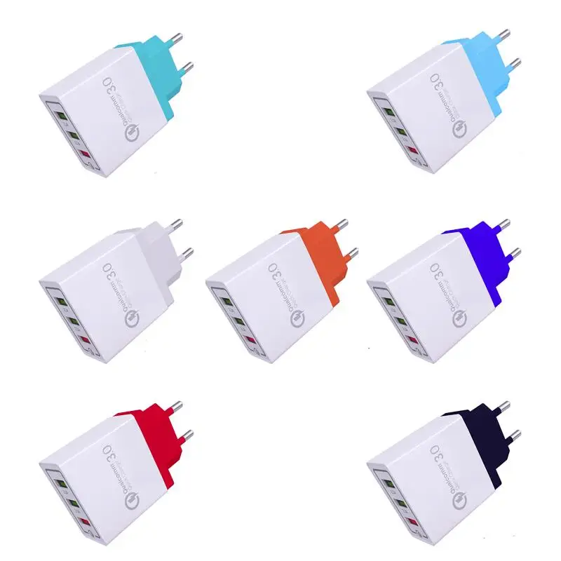 50pcs 3 Ports Quick Charger QC3.0 2.1A USB Charger For iPhone XS Max XR 8 7 Plus for Samsung Huawei Xiaomi Fast Charger Colorful
50pcs 3 Ports Quick Charger QC3.0 2.1A USB Charger For iPhone XS Max XR 8 7 Plus for Samsung Huawei Xiaomi Fast Charger Colorful