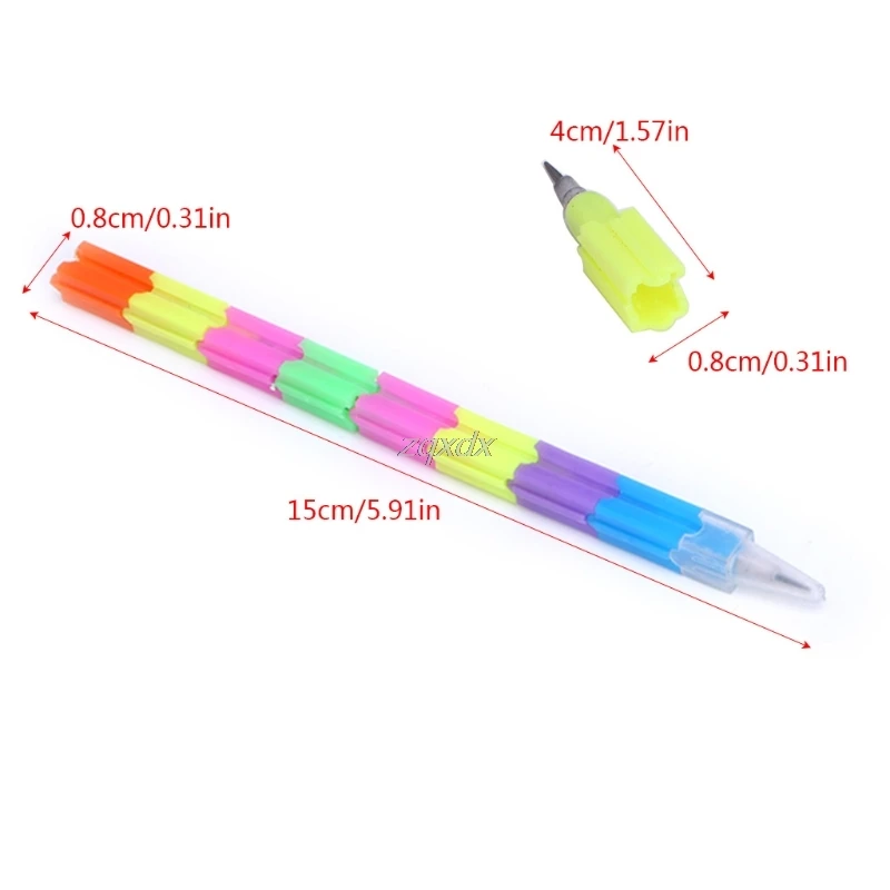 Multifunction Rainbow Building Block Writing Pen Stacker Swap Pencil Drop ship Dropshipping
Multifunction Rainbow Building Block Writing Pen Stacker Swap Pencil Drop ship Dropshipping