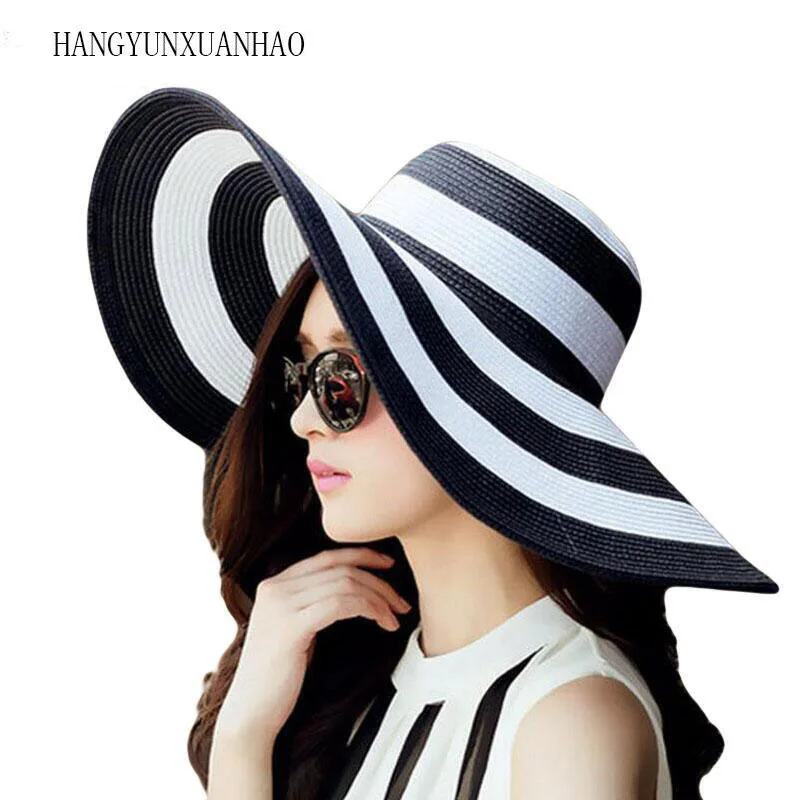 Women's Foldable Big Brim Striped Straw Sun Hat Wide Large Brim Cap Summer Travel Beach Floppy Hats Sun Protection Sunshade Caps
Women's Foldable Big Brim Striped Straw Sun Hat Wide Large Brim Cap Summer Travel Beach Floppy Hats Sun Protection Sunshade Caps