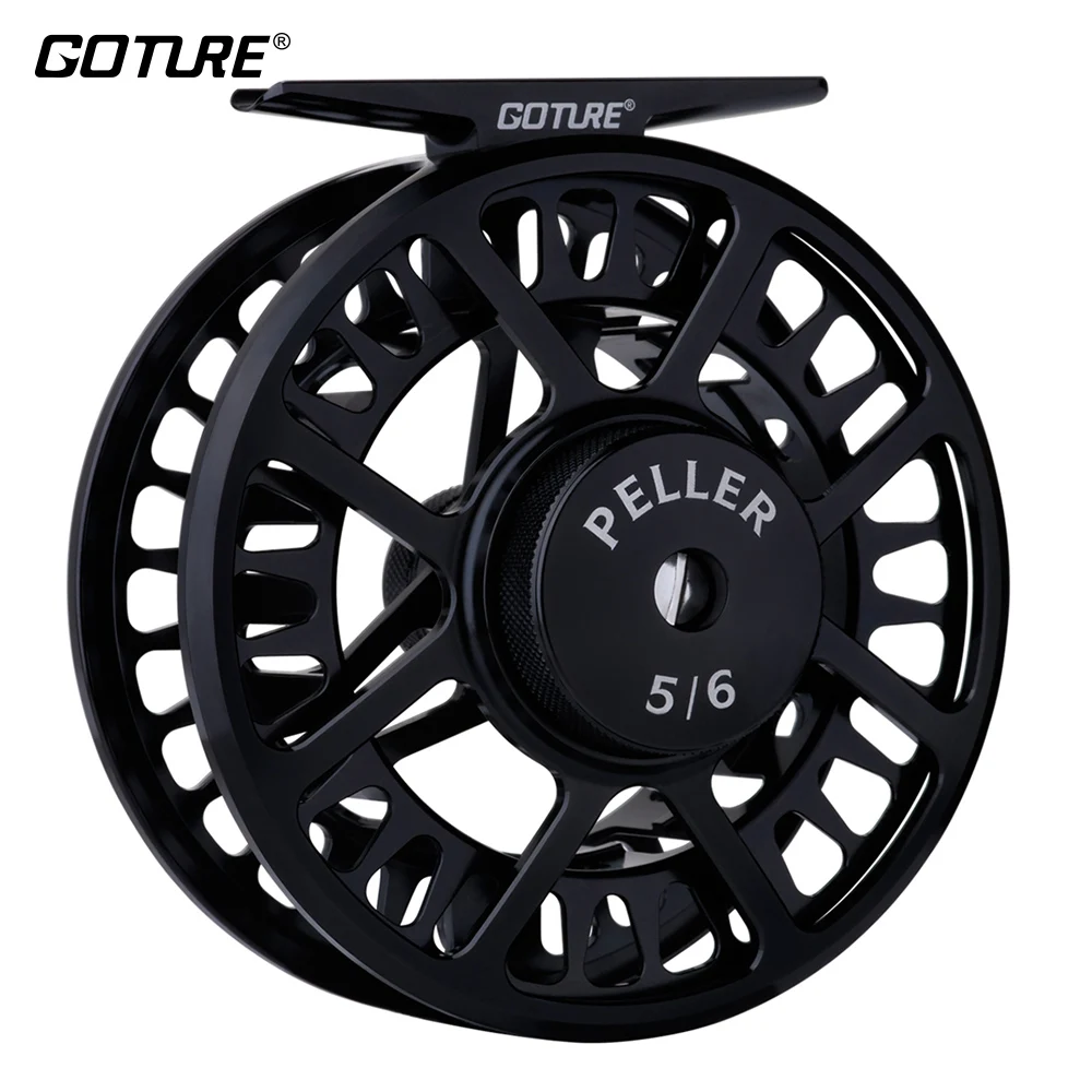 Рыболовная катушка Goture PELLER 7/8 WT для ловли нахлыстом большая с ЧПУ окуня форели
