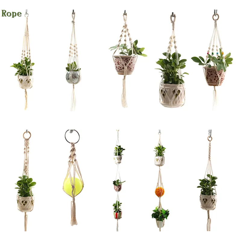Vintage Macrame Plants Hanger Hook Flower Pot Holder String Hanging Rope Wall Art Home Garden Balcony Decoration
Vintage Macrame Plants Hanger Hook Flower Pot Holder String Hanging Rope Wall Art Home Garden Balcony Decoration