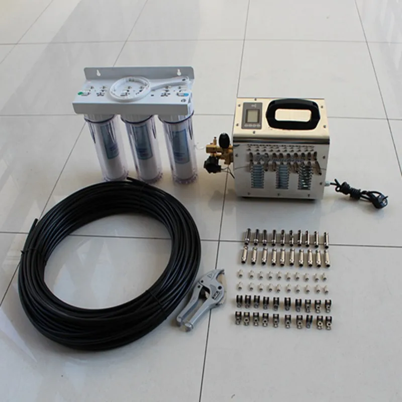 E298 free shipping 1L/min high pressure misting pump with 20pcs misting nozzles slip lock fittings
E298 free shipping 1L/min high pressure misting pump with 20pcs misting nozzles slip lock fittings
