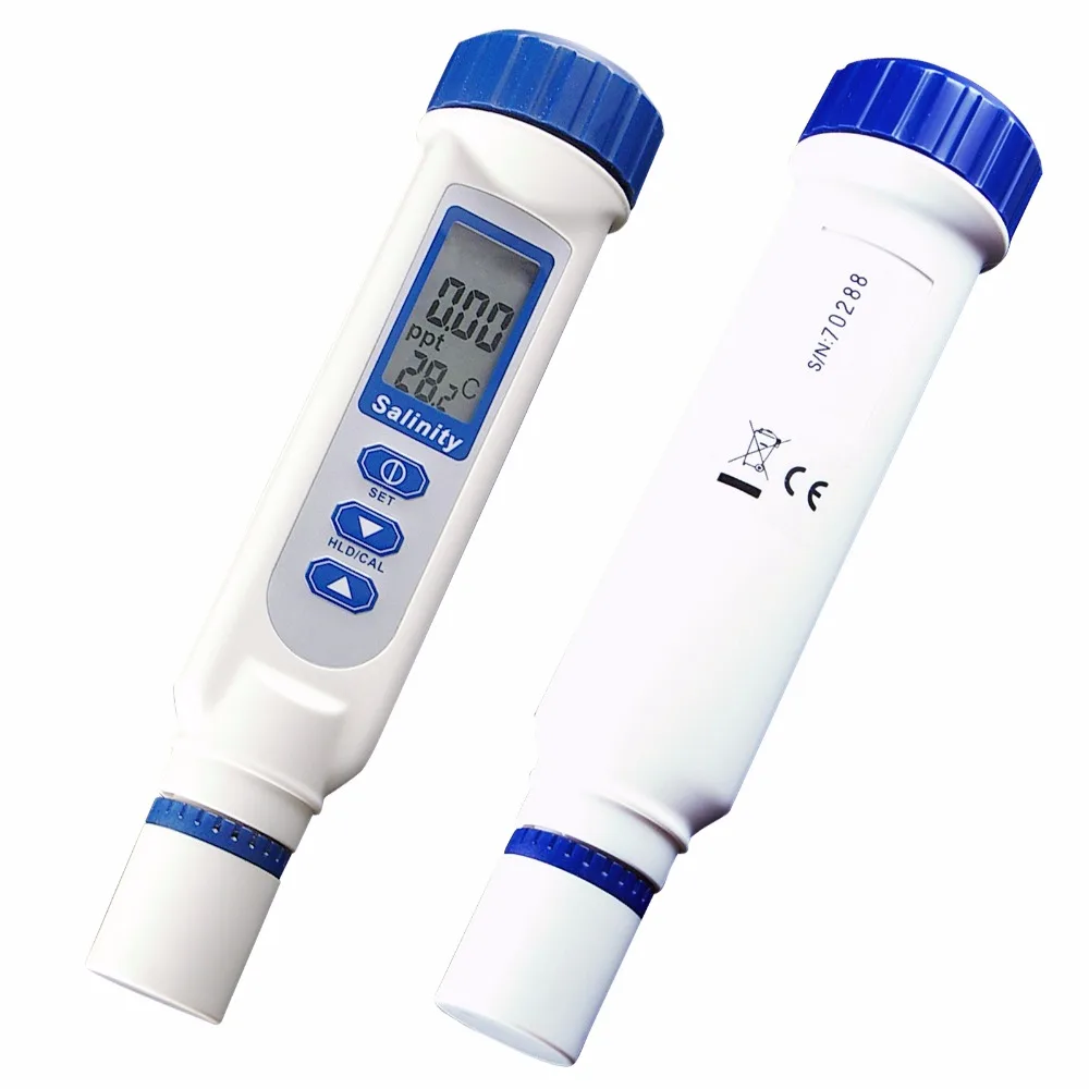 Salinity & Temp Meter, Pen Type Salt Water Quality Tester ATC NaCl 0~70 ppt, Handheld Measurement Monitor Tester, for Saltwater
Salinity & Temp Meter, Pen Type Salt Water Quality Tester ATC NaCl 0~70 ppt, Handheld Measurement Monitor Tester, for Saltwater