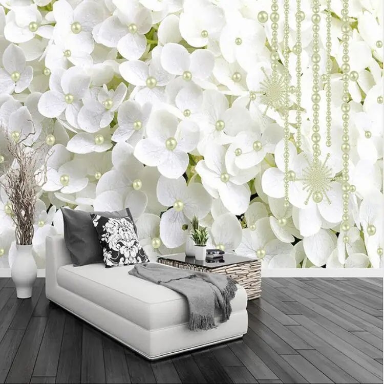 3D Mural Wallpaper White Pearl Jewelry Flowers Wall Cloth for Bedroom TV Sofa Backdrop Art Wall Painting Modern Wall Papers 3 D
3D Mural Wallpaper White Pearl Jewelry Flowers Wall Cloth for Bedroom TV Sofa Backdrop Art Wall Painting Modern Wall Papers 3 D