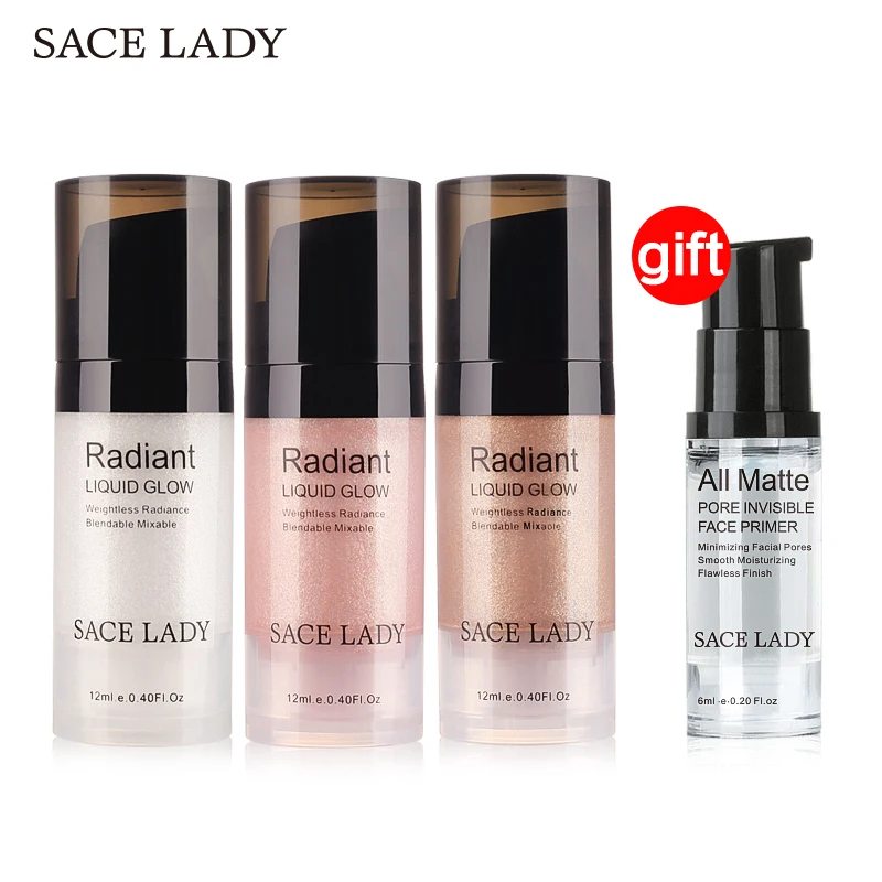 Купить 3 получить 1 подарок SACE LADY Face хайлайтер крем Сияющий макияж сияющий блеск